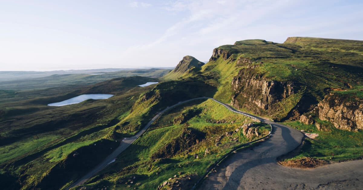 Rolling green hills in north-west England